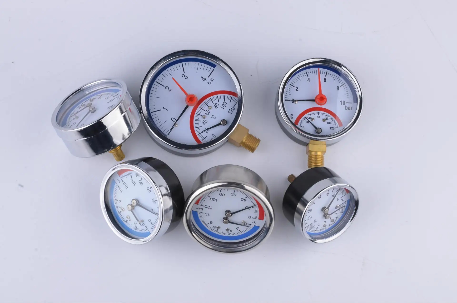 注塑机冷却水专用压力、温度两用表 注塑机冷却水专用压力、温度两用表